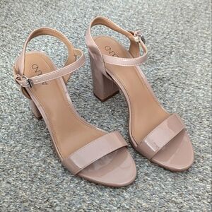 Pink heel sandals